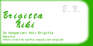 brigitta niki business card